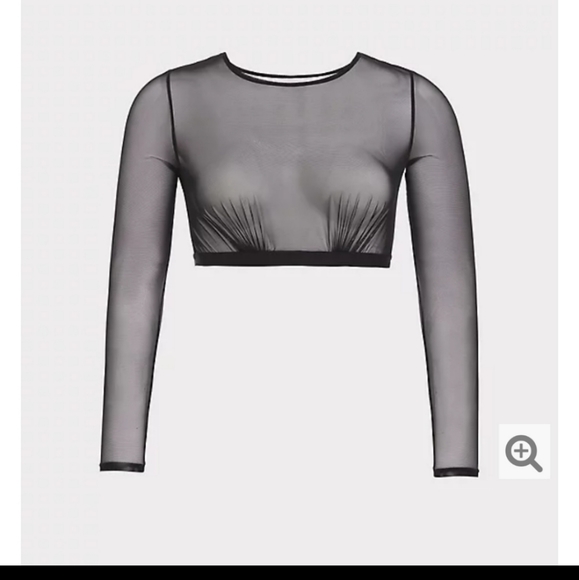 torrid Tops - Crop see thru top
